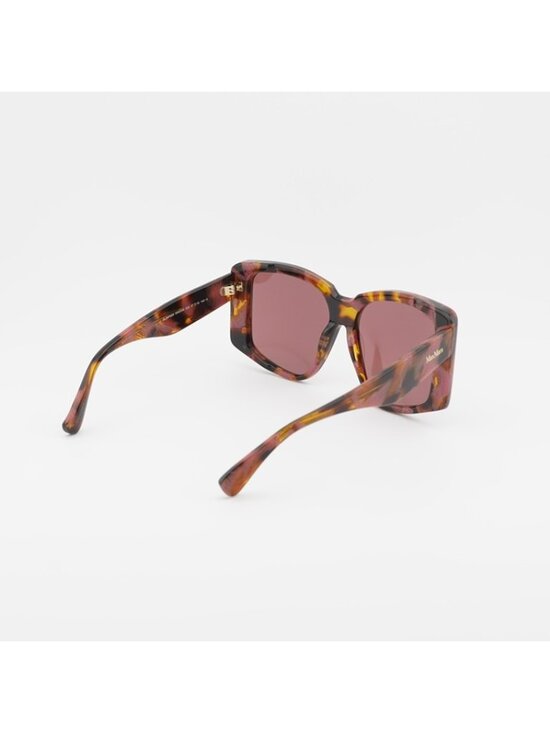 Max Mara GLIMPSE6 MM0098 55S Sunglasses Havana Butterfly Frame, Bordeaux Lenses main image 6